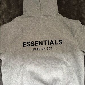 Essentials Heather Gray Hoodie